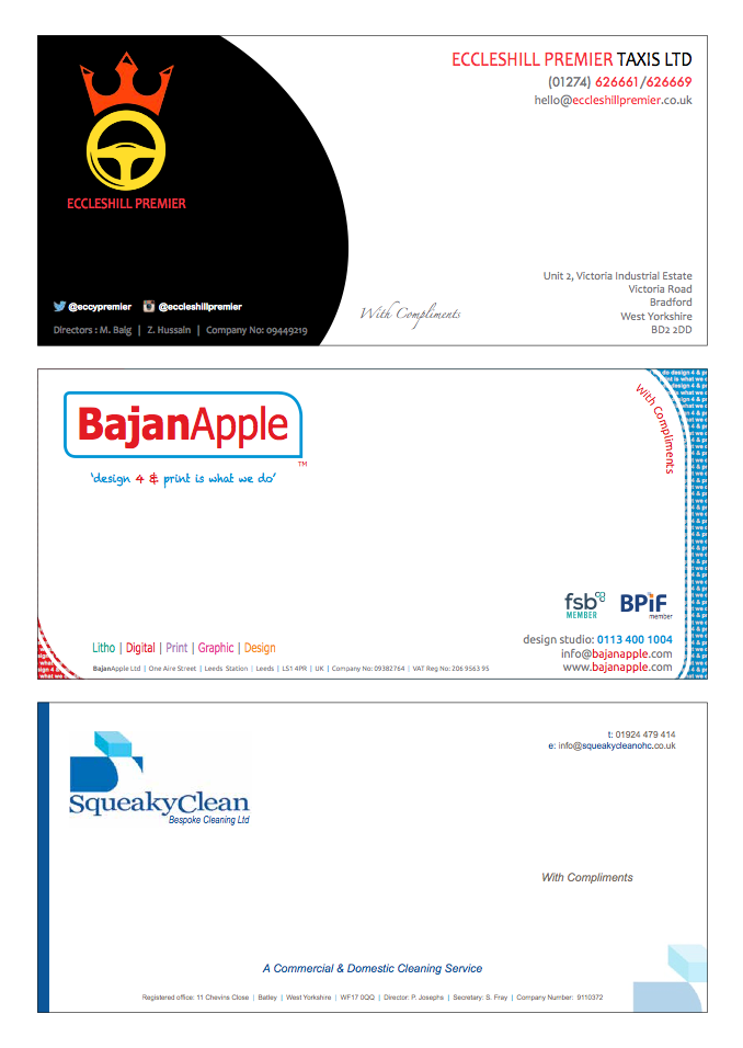 Print Gallery | Business Stationery | Leeds City